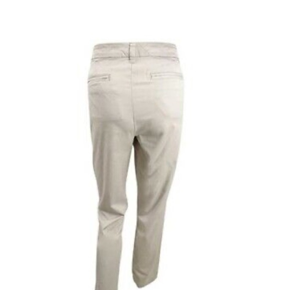 Maison Jules Essential Khaki Cuff Ankle Pants - Picture 2 of 3